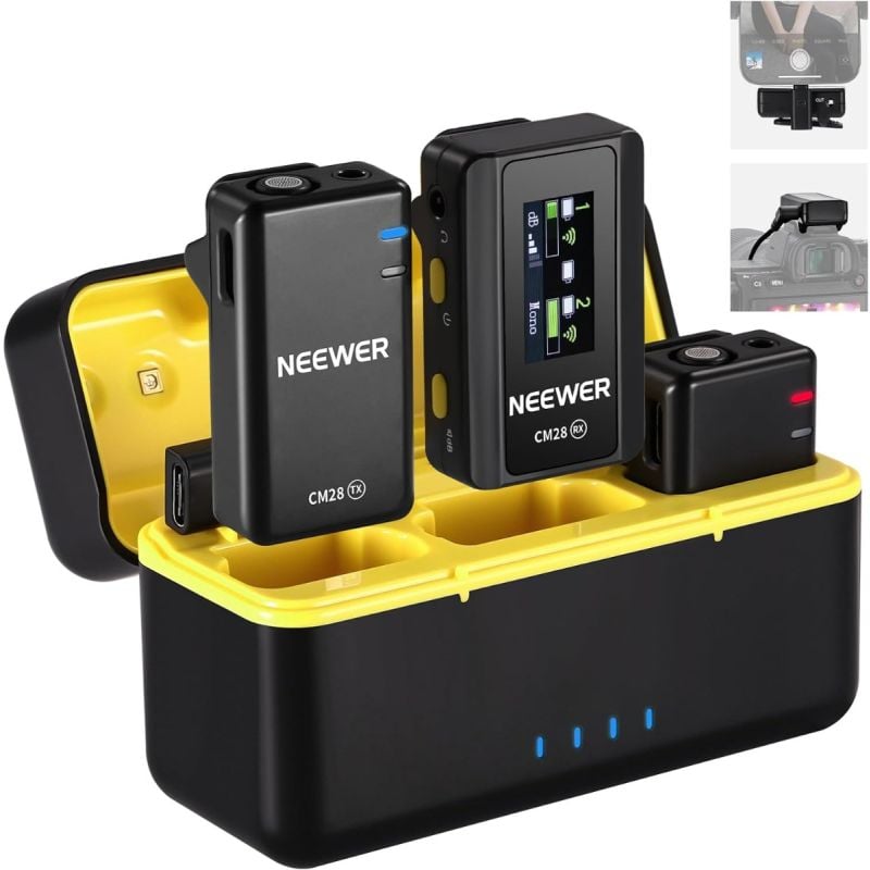 Micrófono Lavalier Inalámbrico Neewer Cm28