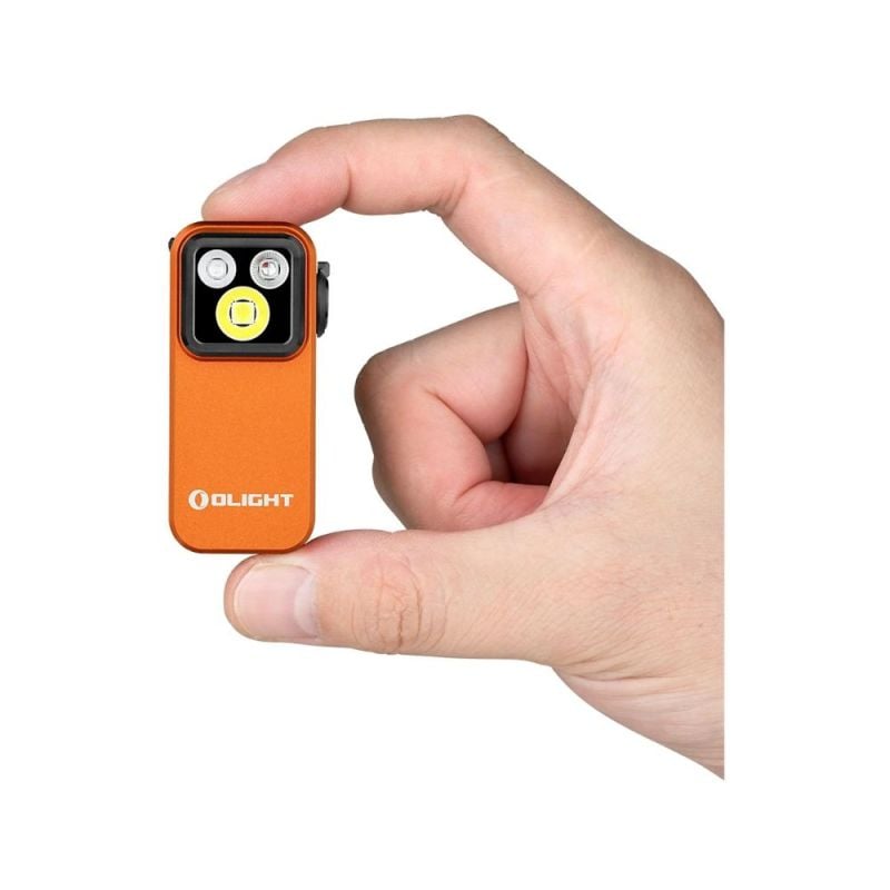 Linterna con clip Oclip Pro S con foco reflector y luz roja Olight