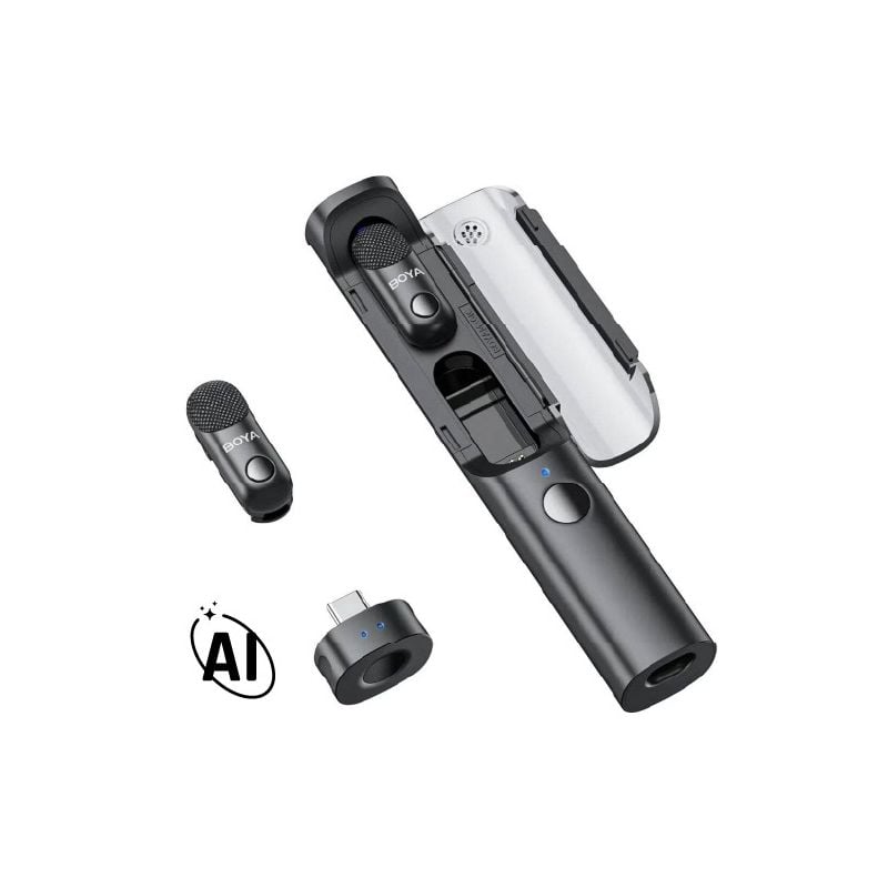 Micrófono Inalámbrico Doble con IA BOYA Magic-05 USB-C 