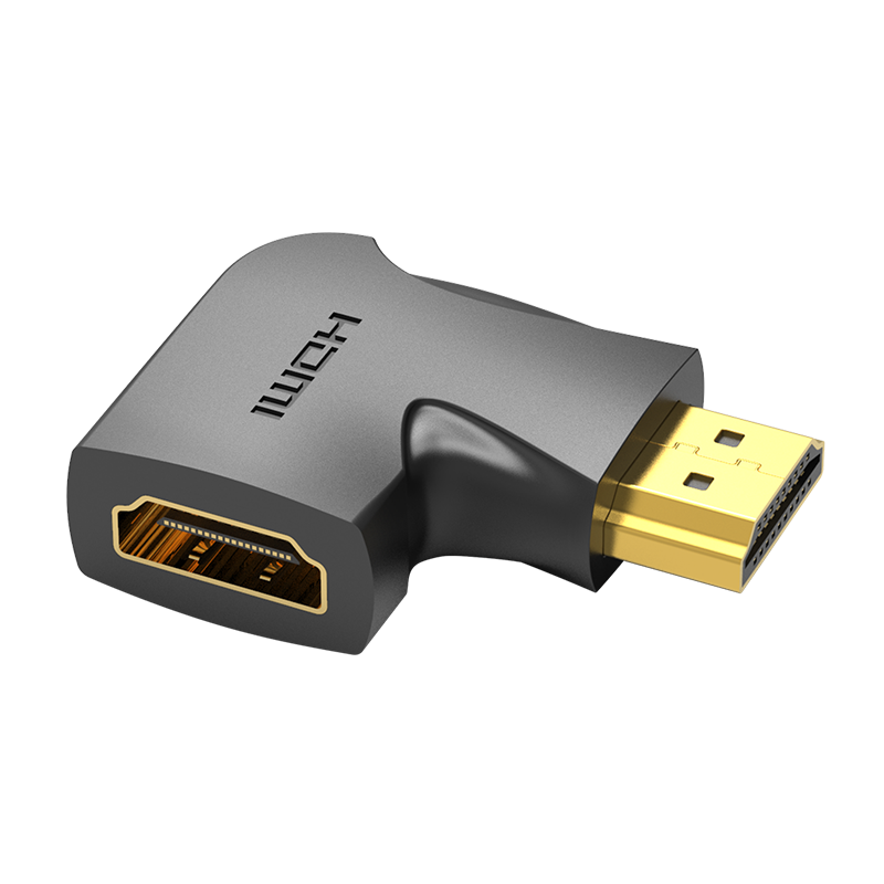 Adaptador HDMI macho a HDMI hembra en 90° Vention