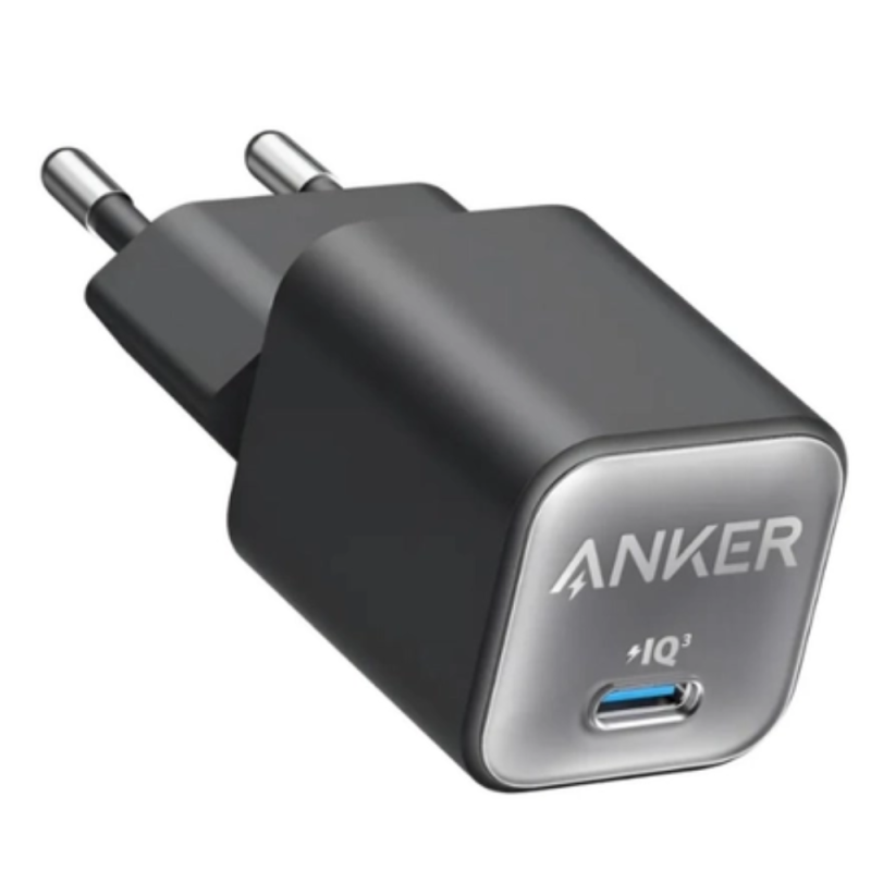 Cargador Carga Rápida Anker Nano 30W GaN PIQ 3.0 USB-C 