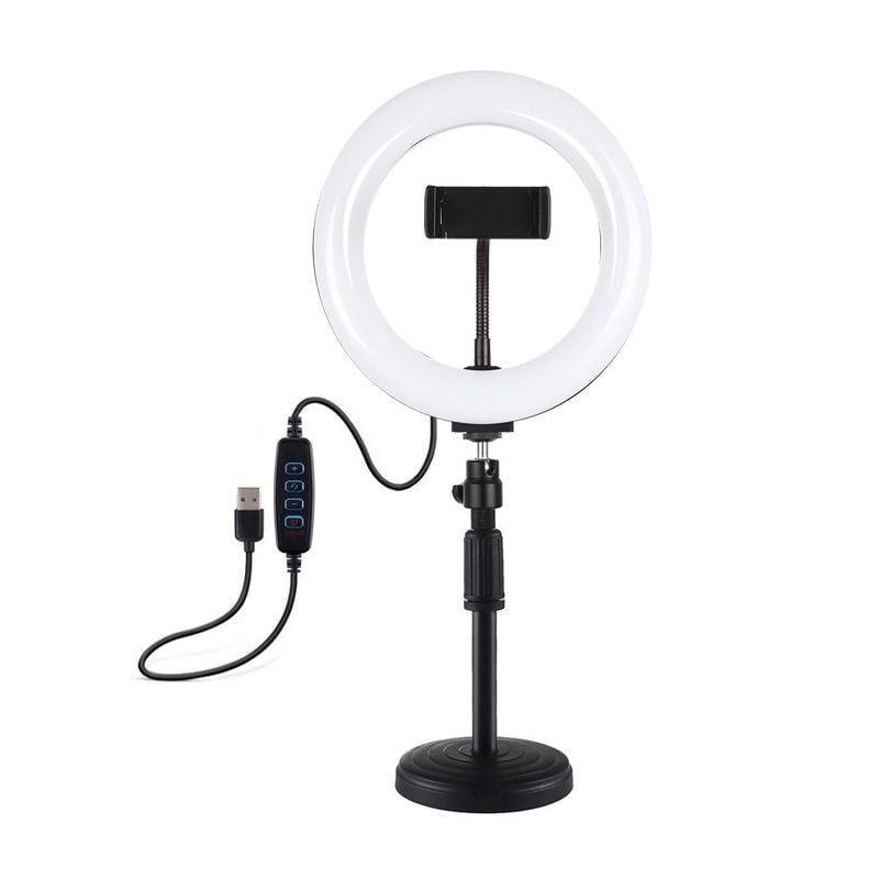 Aro de Luz de 20cm USB + Tripode  Puluz