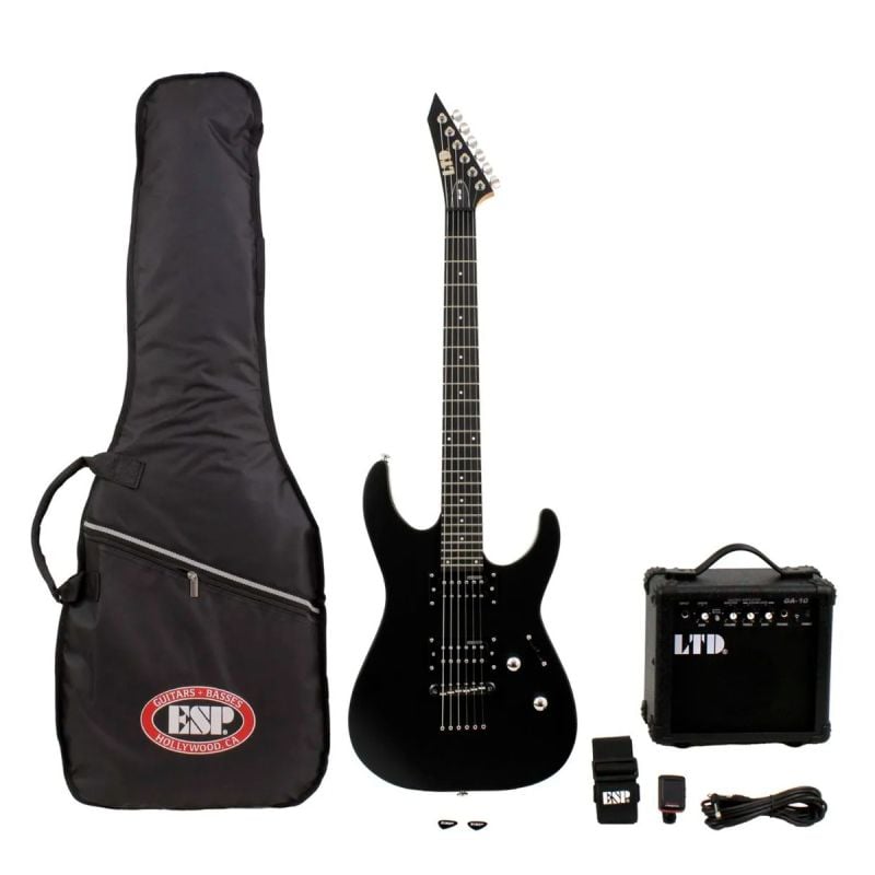 Pack Guitarra Eléctrica ESP LTD M-10 Black Satin 
