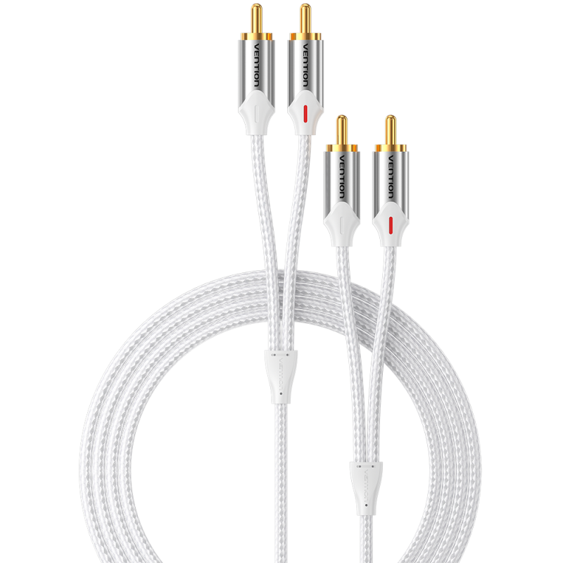 Cable RCA Dual Cubierta Algodón - Vention
