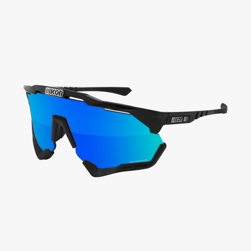 Lentes Scicon Sports Aeroshade Kunken Black Multimirror Blue XL