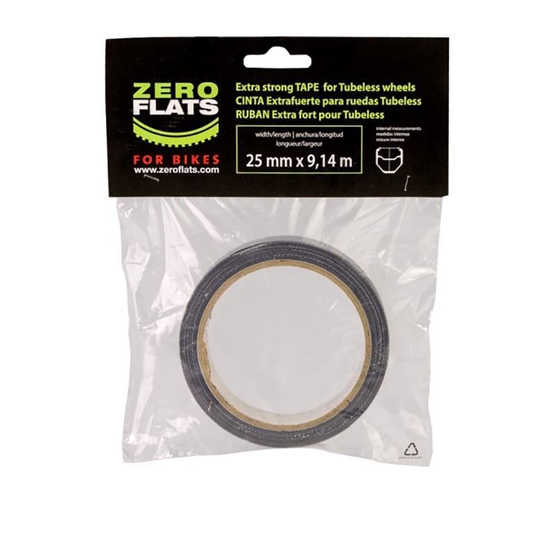 Cinta para Llanta Tubeless Técnica 25 Mm 9.14 Metros Zero Flats