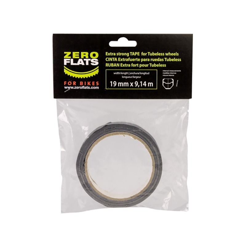 Cinta para Llanta técnica Tubeless Tape 19 Mm 9.14 Metros Zero Flats