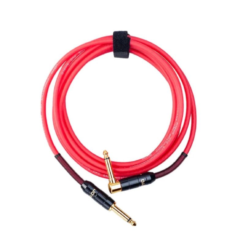 Cable para guitarra 6m Joyo  CM-22 conector 6,5mm Rojo