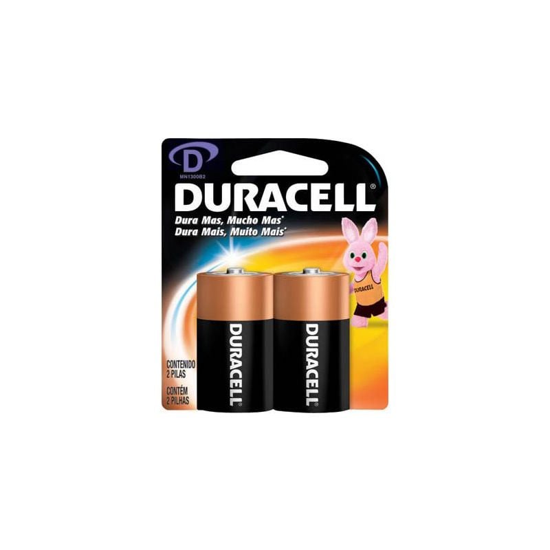 Pack de 2 pilas Grandes D - Duracell