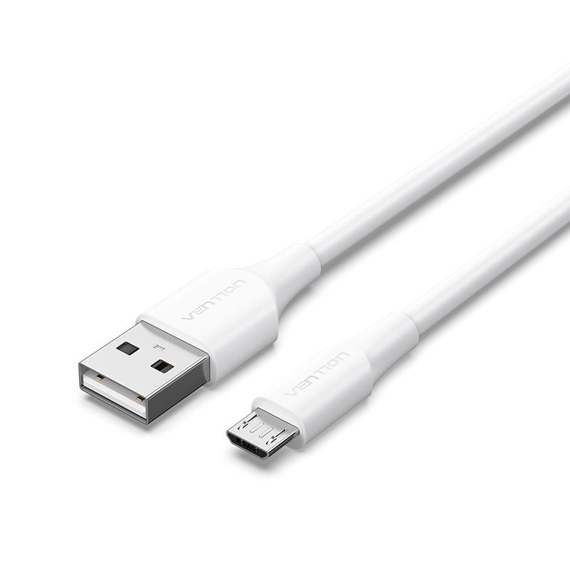 Cable USB a MicroUSB Vention 2A Blanco