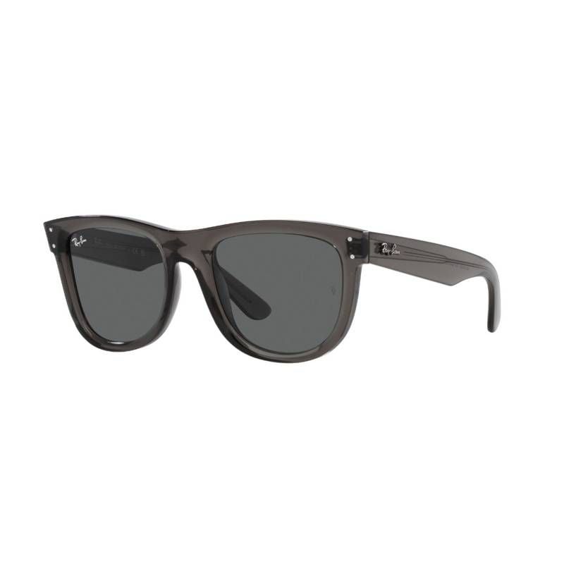 Ray-Ban Wayfarer Reverse Gris Oscuro Transparente Pulido Lente Gris Oscuro S