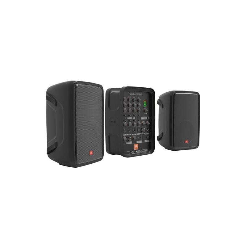 Sistema de PA Personal JBL EON208P con Mezclador de 8 Canales y Bluetooth