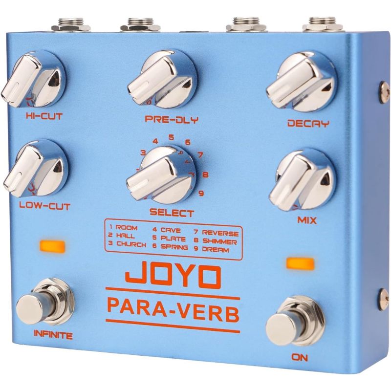 Pedal Reverb Digital Estéreo Joyo R-31 Para-Verb