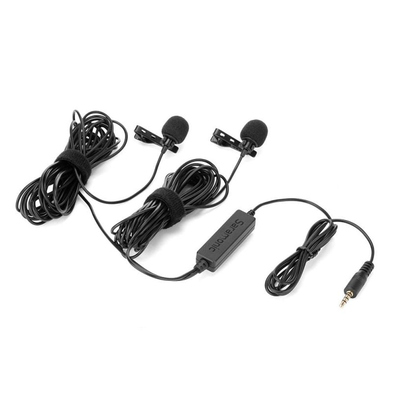 LavMicro 2M Micrófonos Lavalier con cableado doble para DSLR, Cámaras Mirorless y Video