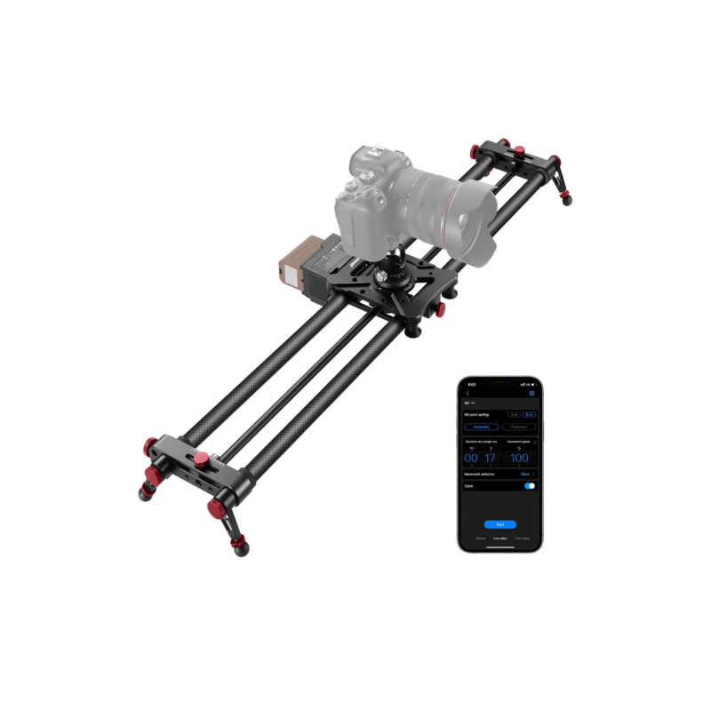 Slider de Cámara Motorizado NEEWER 80 cm Fibra de Carbono Control App