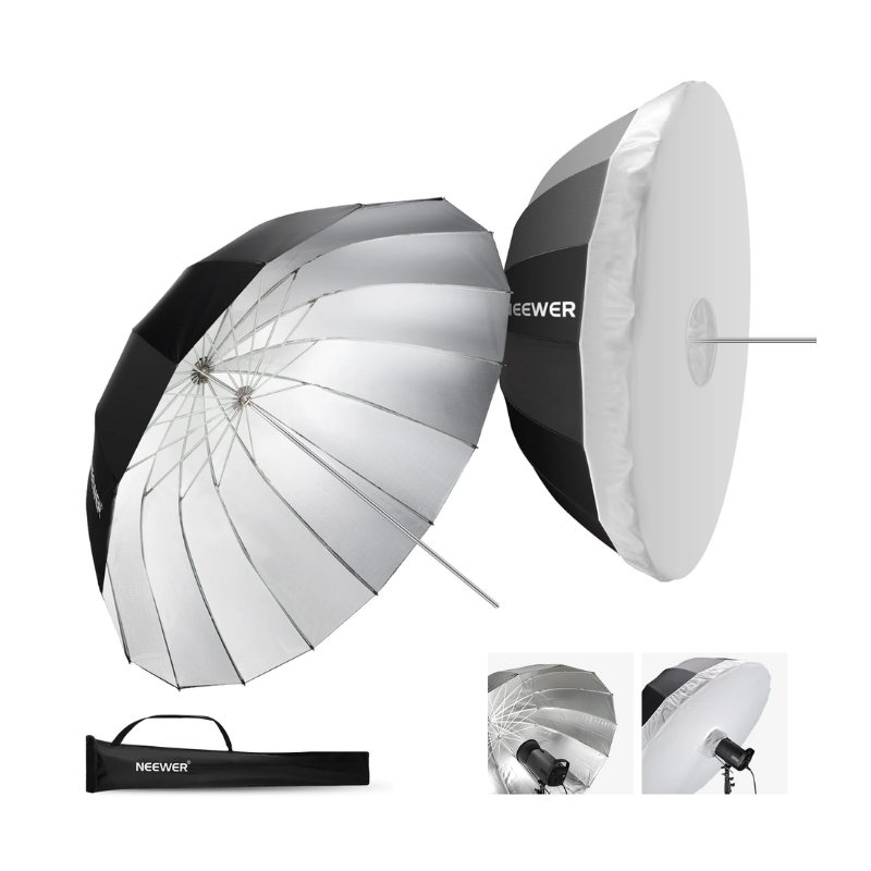 Paraguas Reflector Parabólico Neewer con Difusor 104 cm