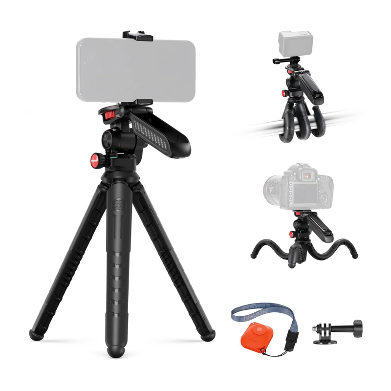 Trípode Mini Flexible con Control Remoto 2 en 1 Neewer