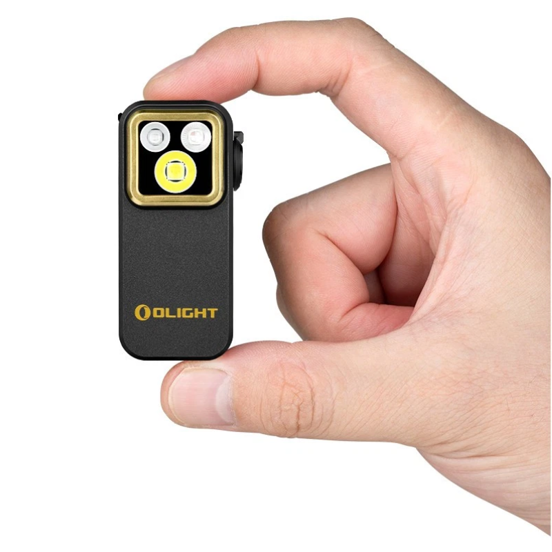 Linterna Olight Oclip Pro S 600 Lúmenes Recargable USB-C con Luz Blanca, UV y RGB
