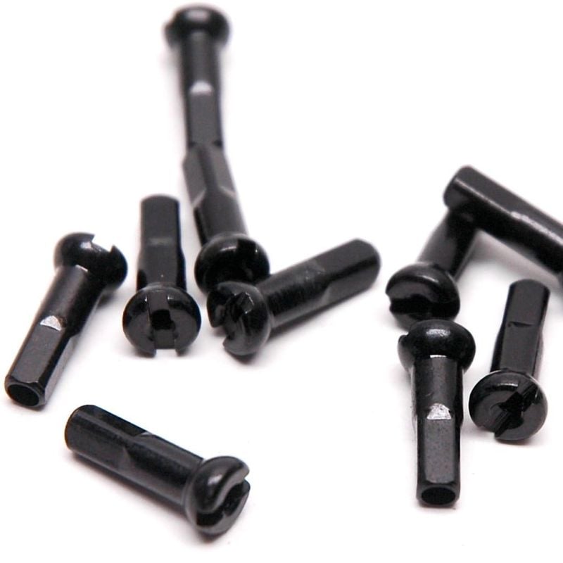 NIPPLE PILLAR BRONCE 14G X 15MM NEGRO