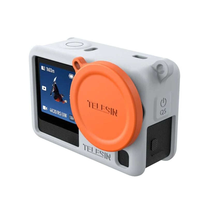 Funda de Silicona Pro Telesin para DJI Osmo Action 6 Gris
