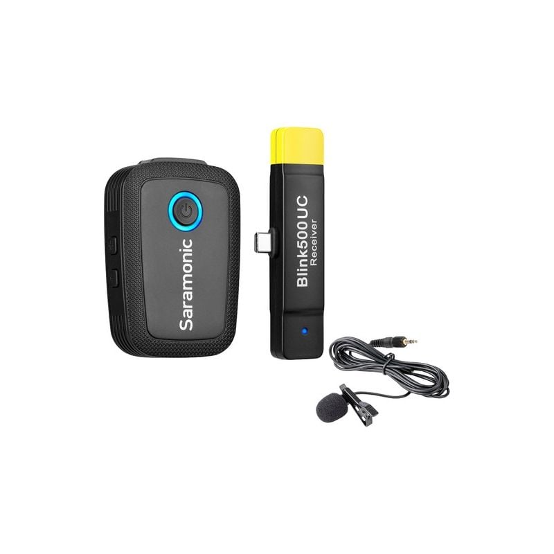 Sistema inalámbrico inalámbrico de micrófono Omni Lavalier para dispositivos USB tipo C Saramonic Blink 500 B5