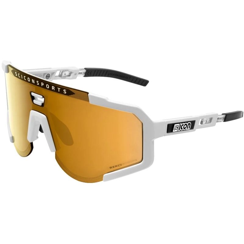 Lentes Scicon Sport Aeroscope multimirror bronce blanco + mica transparente