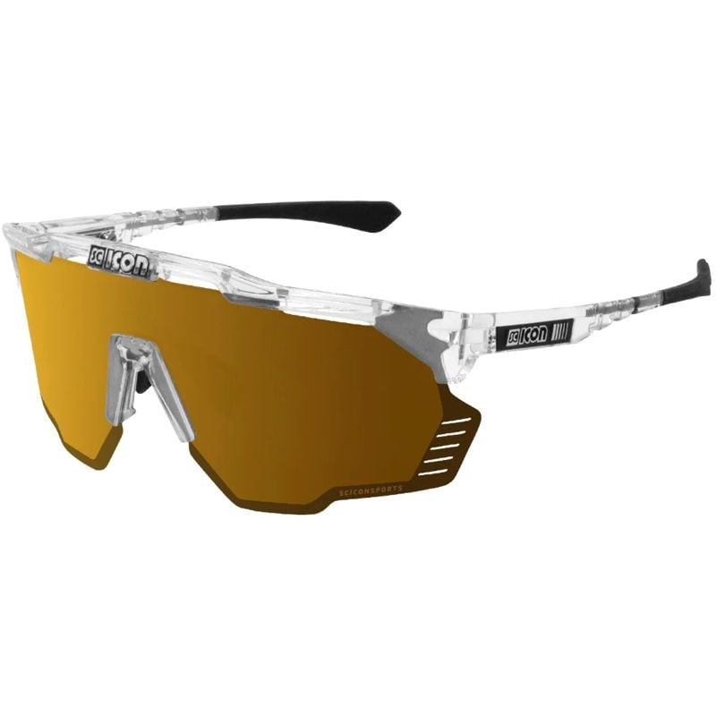 Lentes Scicon Sports Aeroshade Kunken White Multimirror Bronce + mica transparente