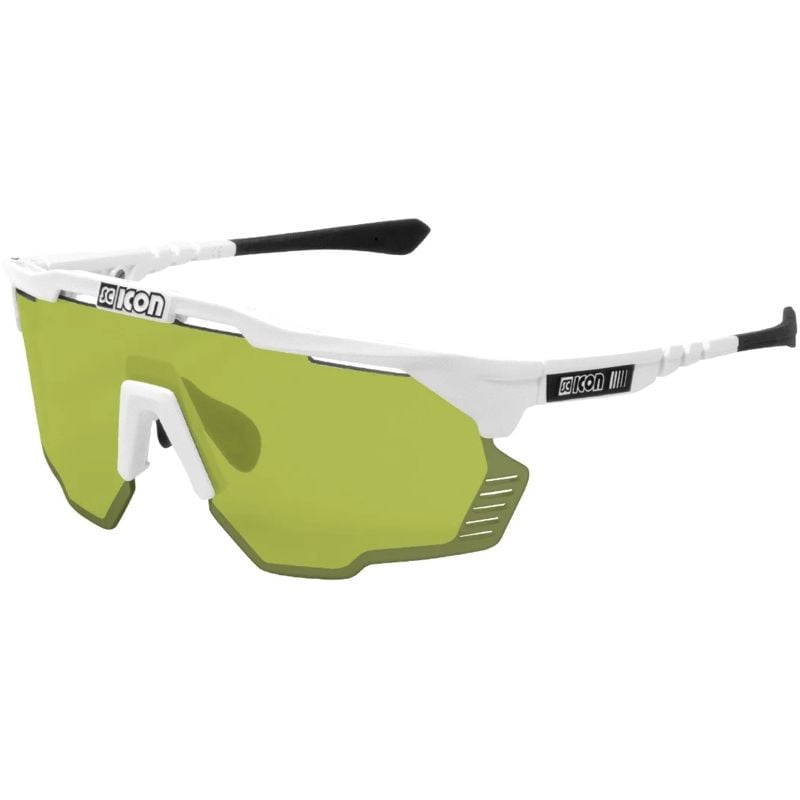Lentes Scicon Sports Aeroshade Kunken mica verde blanco + Mica rosada