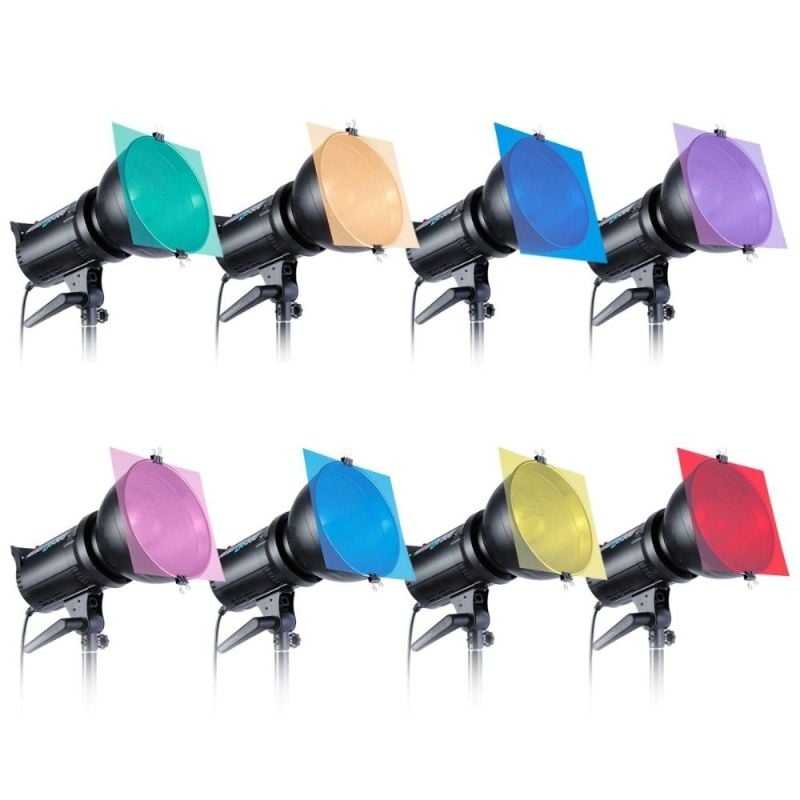 Set de filtros de colores transparentes - Neewer
