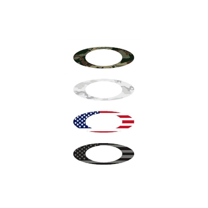Pack de Stickers Oakley Pequeños Bandera USA y Camo