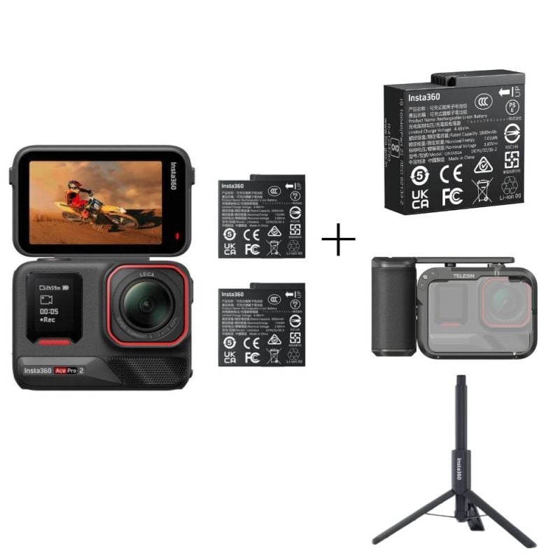  Insta360 Ace Pro 2 - Street Kit Triple Batería