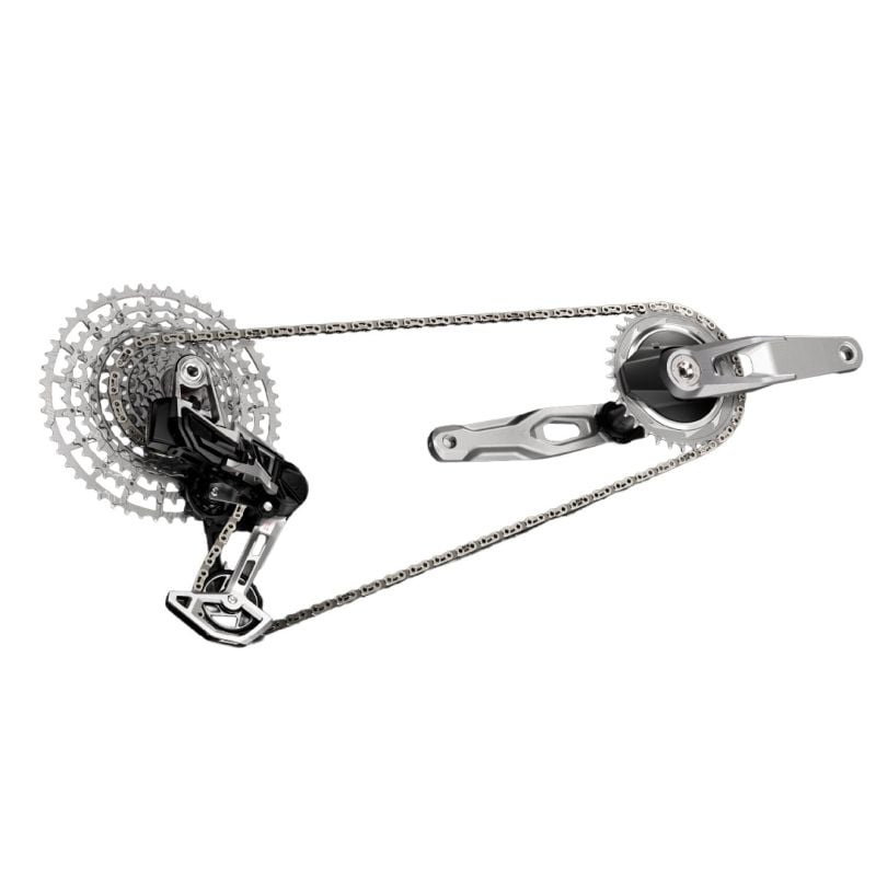 Grupo SRAM Eagle GS 1987 AXS DUB Wide 55mm Q174 170mm DM 32-34 T-Type 126L 10-52T Edición Limitada Plata