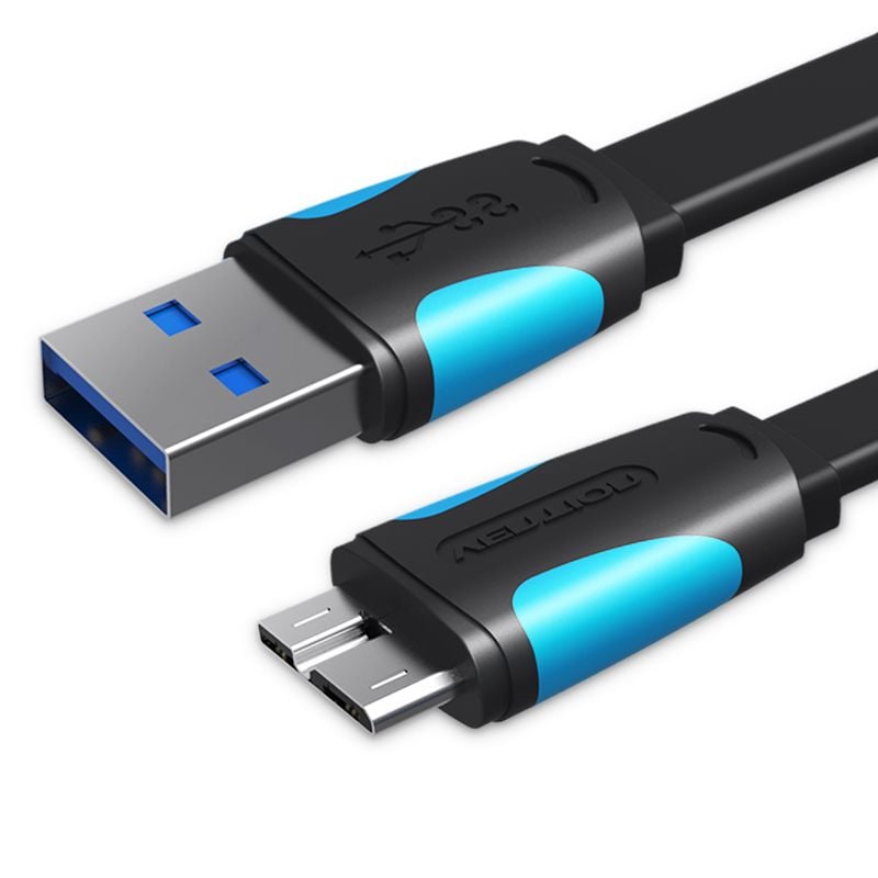 Cable Flat USB 3.0 Macho a Micro-B Vention