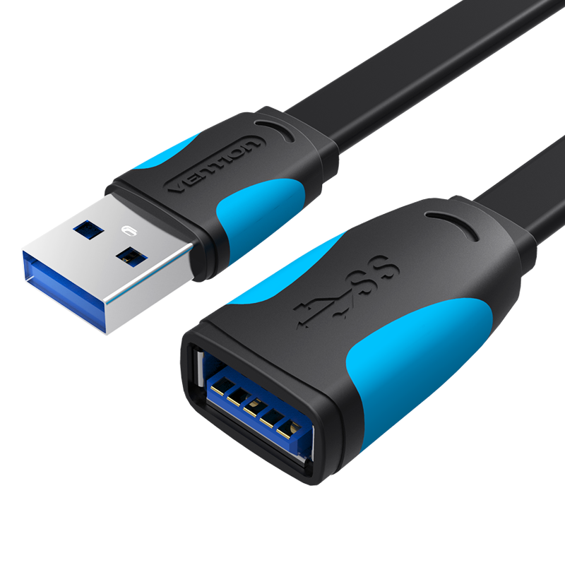 Cable plano USB 3.0 macho a USB hembra Vention 