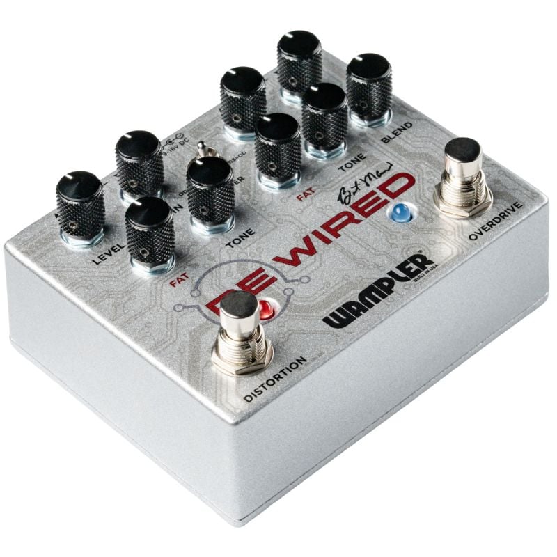 Pedal Wampler Rewired Brent Mason Signature Overdrive and Distortion