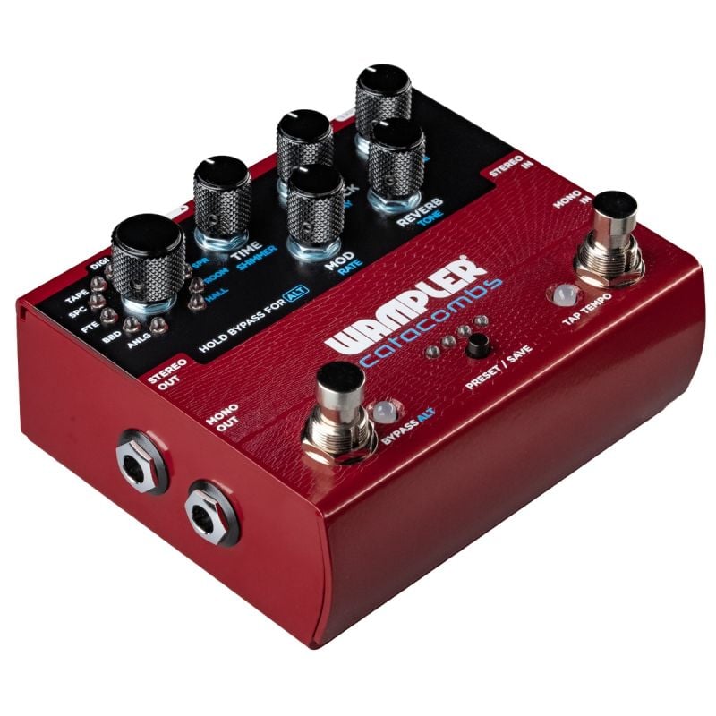 Pedal Wampler Reverb & Delay Multi Effects Box con Advanced DSP y Programmable Presets