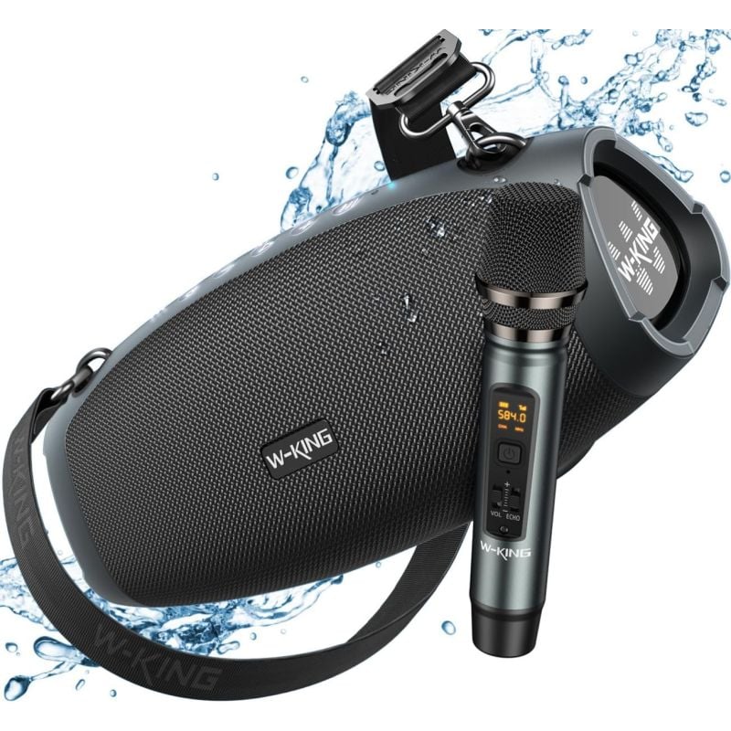 Parlante Bluetooth 70w W-King X10 + Micrófono 