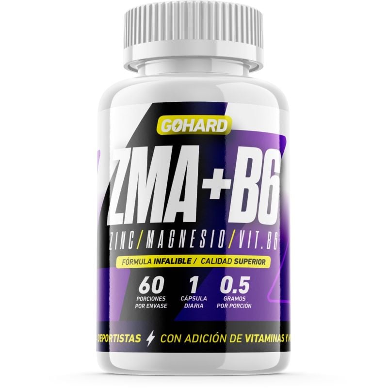 ZMA (Zinc, Magnesio, Vit B6) 60 cápsulas