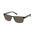 Polo Ralph Lauren Shiny Black+Dark Green Rubber Brown (57) 0PH3155