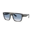 Ray-Ban Drifter Striped Gray Clear Gradient Blue (57) 0RB0360S