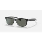 Ray-Ban New Wayfarer Black On Transparent Polar Green (55) 0RB2132