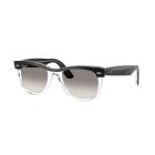 Ray-Ban Wayfarer Black On Transparent Clear Gradient Grey (50) 0RB2240