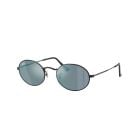 Ray-Ban Oval Black Brown Mirror Turchese (51) 0RB3547N