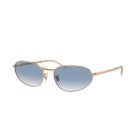 Ray-Ban Rosegold Clear Gradient Blue (56) 0RB3734