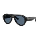 Ray-Ban Aviator Puffer Black Dark Blue (52) 0RB4925