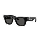 Ray-Ban Wayfarer Puffer Black With Strass Dark Grey (47) 0RB4940B