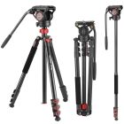 Trípode Monopié de vídeo con Cabezal Fuido NEEWER TP72A de 181 cm