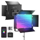 Kit de iluminación de video con panel led rgb de 150 W Neewer ap150c