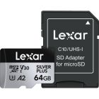 Tarjeta de Memoria Lexar Professional SILVER PLUS microSDXC 64GB 