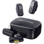 Micrófono Inalámbrico Hollyland LARK A1 Mini DUO Doble - USB-C y Lightning